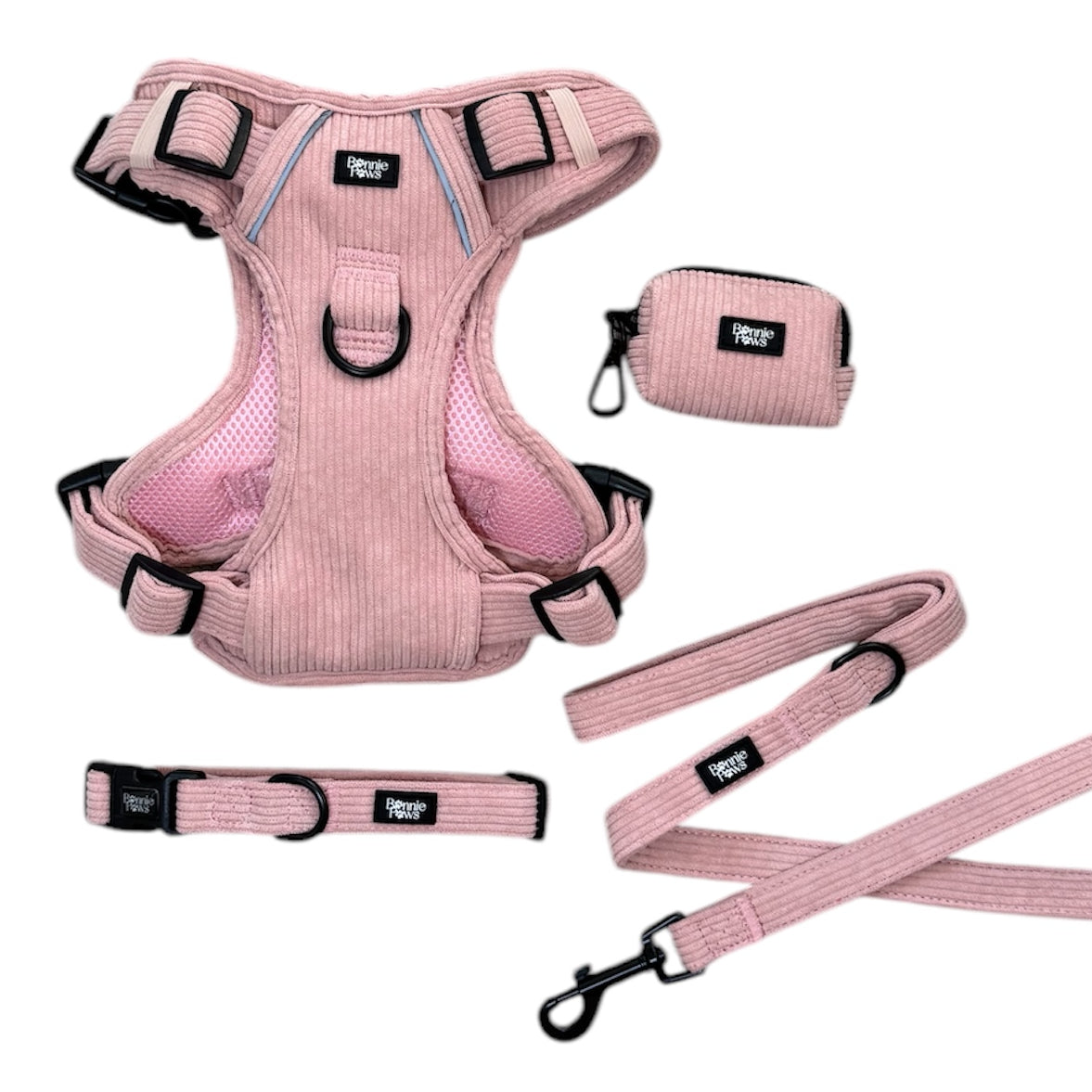 Pink Corduroy Tough Harness